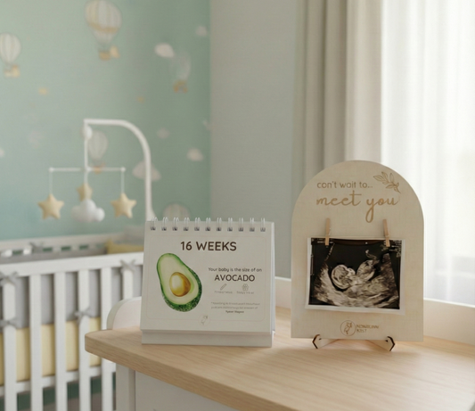 Pregnancy Calendar + Ultrasound Frame Set